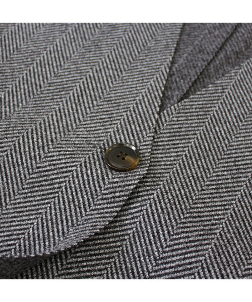 MODE ROBE（モードローブ）の「Vカットヘリンボーンロングベスト（ベスト・レディース・ブラウン/グレー/アイボリー・FREE）」の22枚目の写真