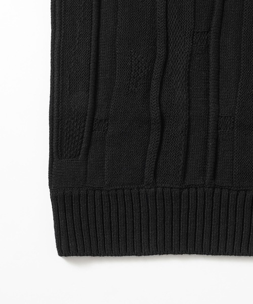 X-girl（エックスガール）の「CONTRAST KNIT TOP（ニット/セーター・レディース・ホワイト/ブラック・ONE SIZE）」の15枚目の写真