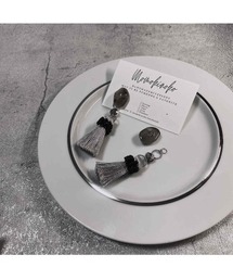 【MOMOKINOKO】マーブルタッセル(pierce)(MA)