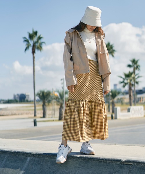 titivate（ティティベイト）の「ﾃｨｱｰﾄﾞｷﾞｬｻﾞｰﾏｷｼｽｶｰﾄ（スカート・レディース・ブラック/イエロー/ライトグリーン・M/S/L）」の19枚目の写真