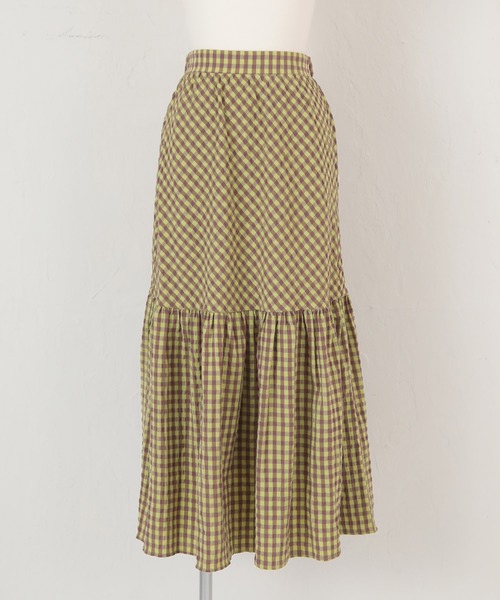 titivate（ティティベイト）の「ﾃｨｱｰﾄﾞｷﾞｬｻﾞｰﾏｷｼｽｶｰﾄ（スカート・レディース・ブラック/イエロー/ライトグリーン・M/S/L）」の10枚目の写真