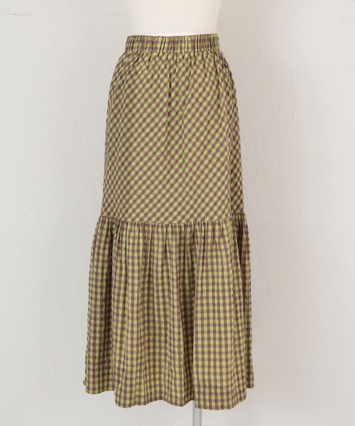 titivate（ティティベイト）の「ﾃｨｱｰﾄﾞｷﾞｬｻﾞｰﾏｷｼｽｶｰﾄ（スカート・レディース・ブラック/イエロー/ライトグリーン・M/S/L）」の17枚目の写真