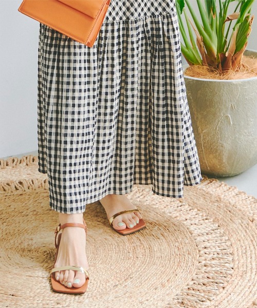 titivate（ティティベイト）の「ﾃｨｱｰﾄﾞｷﾞｬｻﾞｰﾏｷｼｽｶｰﾄ（スカート・レディース・ブラック/イエロー/ライトグリーン・M/S/L）」の6枚目の写真