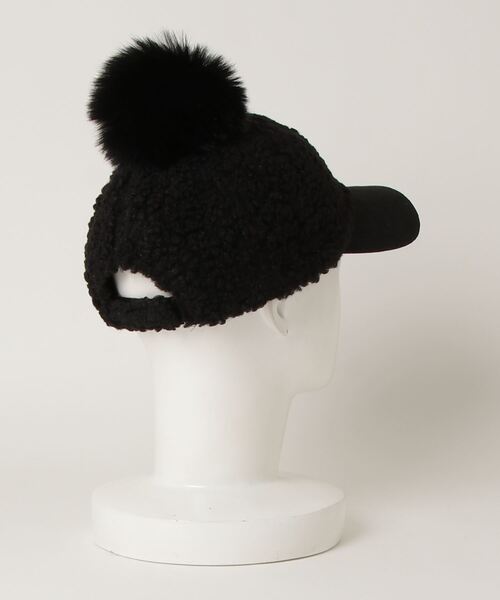 CALIFORNIA OUTFITTERS（カリフォルニア アウトフィッターズ）の「ポンポン付きボアキャップ（キャップ・レディース・ホワイト/ブラック/ベージュ/ブラウン・ONE SIZE）」の7枚目の写真