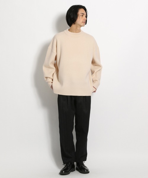 niko and...（ニコアンド）の「Wジャカードモックネックニットプルオーバー（ニット/セーター・メンズ・アイボリー/オレンジ/グリーン/ブラック・SMALL/MEDIUM/LARGE）」の11枚目の写真