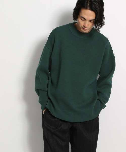 niko and（ニコアンド）の「Wジャカードモックネックニットプル