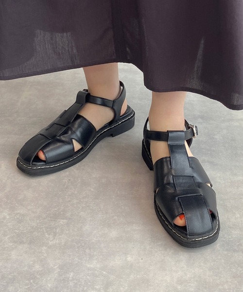 w closet（ダブルクローゼット）の「グルカサンダル（サンダル・レディース・ホワイト/ブラック/ブラウン・M/L）」の3枚目の写真