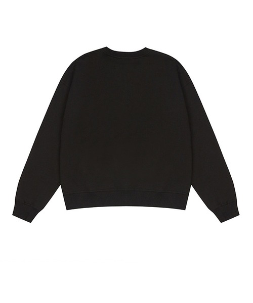 LARTIGENT（ラーティゼン）の「A'GEM/9 × .kom『LARTIGENT/ラーティゼン』LO APPLIQUE SWEATSHIRT/ロゴ アップリケ刺繍 長袖 スウェットシャツ（スウェット・レディース・ブラック・FREE）」の10枚目の写真
