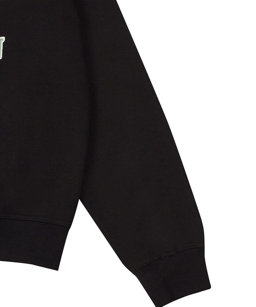 LARTIGENT（ラーティゼン）の「A'GEM/9 × .kom『LARTIGENT/ラーティゼン』LO APPLIQUE SWEATSHIRT/ロゴ アップリケ刺繍 長袖 スウェットシャツ（スウェット・レディース・ブラック・FREE）」の11枚目の写真