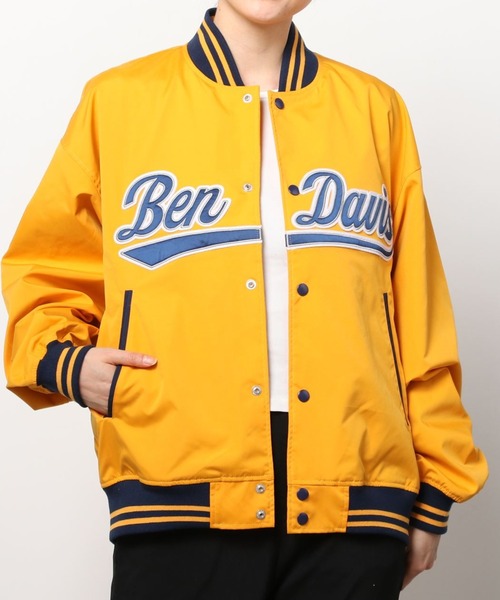 セール】【BEN DAVIS/ベンデイビス】ブランドロゴワッペン リブライン