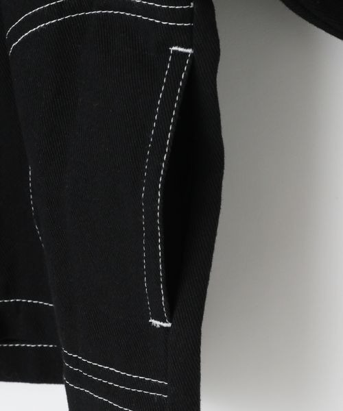 LOWRYS FARM（ローリーズファーム）の「コットンステッチカバーオール　263108（ノーカラージャケット・キッズ・ブラック/ブルー/アイボリー/レッド・110cm/120cm/130cm/140cm/150cm）」の11枚目の写真