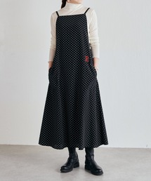 BEARDSLEY | B刺繍ドットサロペットワンピース(ワンピース)