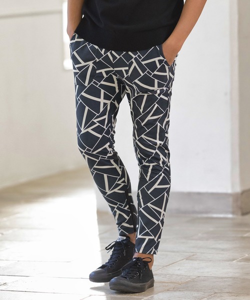 Magine(マージン)の「mp9730-PATTERNED GIMMICK PANTS パンツ(その他パンツ・メンズ・ホワイト×ブラック/ブラック×ホワイト/ブラック×イエロー・46/48/44)」の3枚目の写真