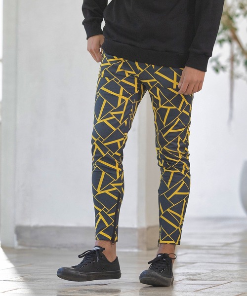 Magine(マージン)の「mp9730-PATTERNED GIMMICK PANTS パンツ(その他パンツ・メンズ・ホワイト×ブラック/ブラック×ホワイト/ブラック×イエロー・46/48/44)」の4枚目の写真