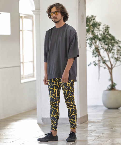Magine(マージン)の「mp9730-PATTERNED GIMMICK PANTS パンツ(その他パンツ・メンズ・ホワイト×ブラック/ブラック×ホワイト/ブラック×イエロー・46/48/44)」の11枚目の写真
