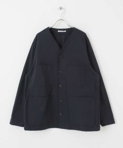 WORK NOT WORK URBAN RESEARCH（ワークノットワークアーバンリサーチ）の「WORK NOT WORK　Stretch Twill Cardigan Jacket（カバーオール・メンズ・ネイビー/オフホワイト/オリーブ・SMALL/MEDIUM/LARGE）」の11枚目の写真