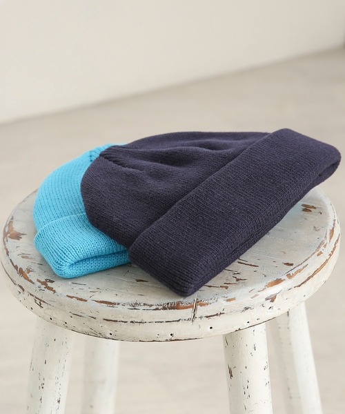 SENSE OF PLACE by URBAN RESEARCH（センスオブプレイスバイアーバンリサーチ）の「リブロールワッチ（ニットキャップ/ビーニー・メンズ・ライトブルー/ブラック/ネイビー/グリーン/アイボリー・ONE）」の5枚目の写真