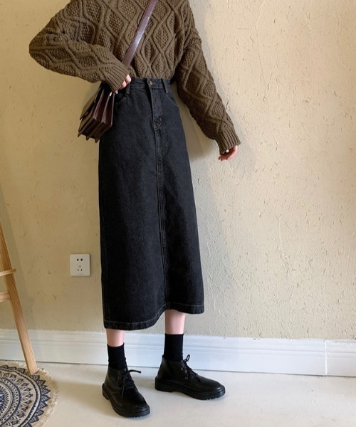 MANGROVE（マングローブ）の「ハイウエストデニムスカート（デニムスカート・レディース・ライトブルー/ブラック/インディゴブルー・MEDIUM/LARGE）」の10枚目の写真
