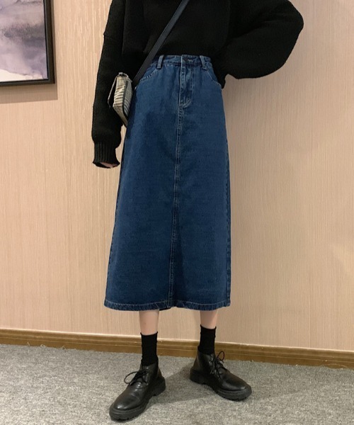 MANGROVE（マングローブ）の「ハイウエストデニムスカート（デニムスカート・レディース・ライトブルー/ブラック/インディゴブルー・MEDIUM/LARGE）」の12枚目の写真