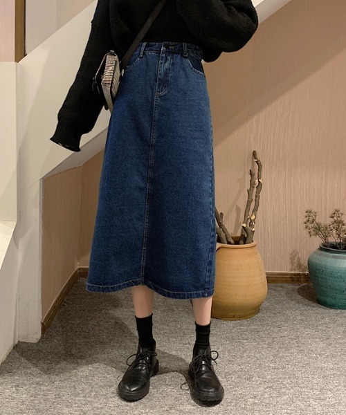 MANGROVE（マングローブ）の「ハイウエストデニムスカート（デニムスカート・レディース・ライトブルー/ブラック/インディゴブルー・MEDIUM/LARGE）」の14枚目の写真