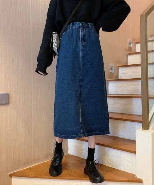 MANGROVE（マングローブ）の「ハイウエストデニムスカート（デニムスカート・レディース・ライトブルー/ブラック/インディゴブルー・MEDIUM/LARGE）」の15枚目の写真