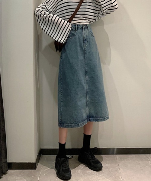 MANGROVE（マングローブ）の「ハイウエストデニムスカート（デニムスカート・レディース・ライトブルー/ブラック/インディゴブルー・MEDIUM/LARGE）」の20枚目の写真
