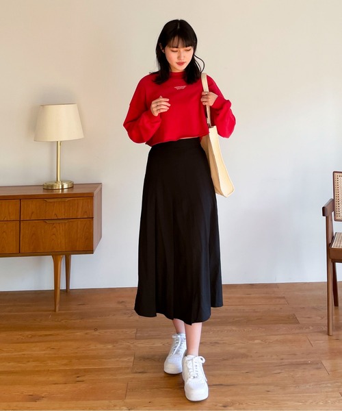 EPIMI E'PIMMY（エピミエピミー）の「ボックスプリーツロングスカート（スカート・レディース・ブラック/モカ・MEDIUM）」の7枚目の写真