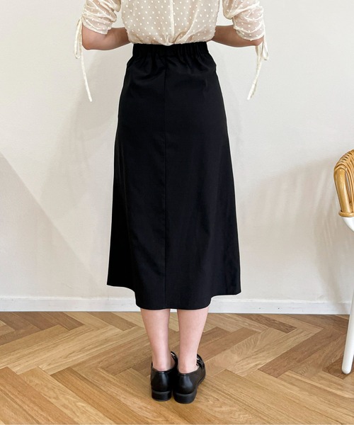 EPIMI E'PIMMY（エピミエピミー）の「ボックスプリーツロングスカート（スカート・レディース・ブラック/モカ・MEDIUM）」の10枚目の写真