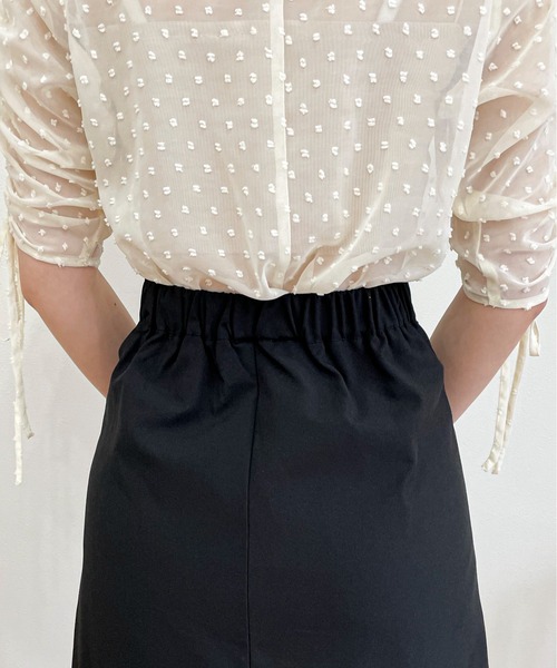 EPIMI E'PIMMY（エピミエピミー）の「ボックスプリーツロングスカート（スカート・レディース・ブラック/モカ・MEDIUM）」の12枚目の写真