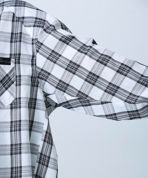 MILKFED.(ミルクフェド)の「BACK LOGO PLAID SHIRT(シャツ/ブラウス・レディース・ホワイト/イエロー/ライトパープル・ONE SIZE)」の9枚目の写真