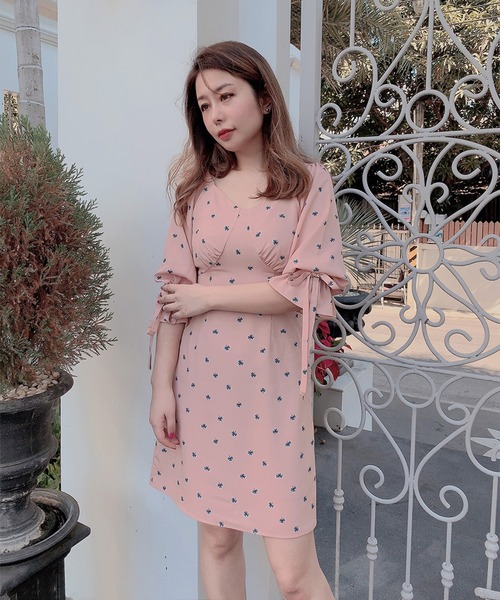 lissi Boutique(リージーブティック)の「【lissi Boutique】リボン付き花柄プリントワンピース(ワンピース・レディース・ピンク・FREE)」の17枚目の写真