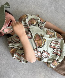 熱帯魚総柄半袖Tシャツ■80～140cm