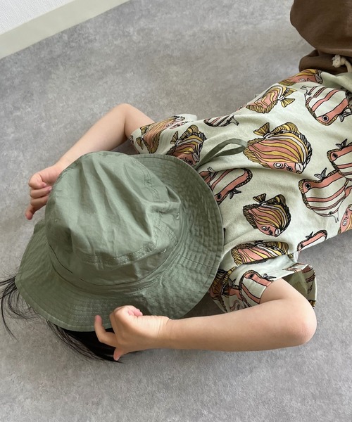 MAKE YOUR DAY（メイクユアデイ）の「熱帯魚総柄半袖Tシャツ■80～140cm（Tシャツ/カットソー・キッズ・オフホワイト/ミント・90/100/110/120/80/130/140）」の4枚目の写真