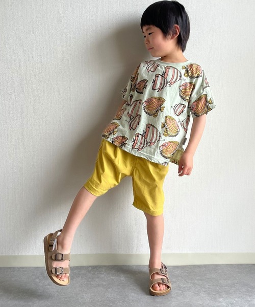 MAKE YOUR DAY（メイクユアデイ）の「熱帯魚総柄半袖Tシャツ■80～140cm（Tシャツ/カットソー・キッズ・オフホワイト/ミント・90/100/110/120/80/130/140）」の20枚目の写真