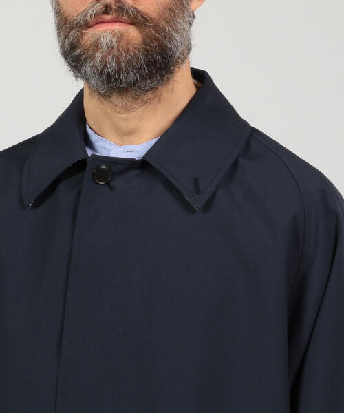 TOMORROWLAND （トゥモローランド）の「ウールタイプライター ステンカラーコート（ステンカラーコート・メンズ・ライトブルー/ネイビー/キャメル・S/XS/M）」の15枚目の写真