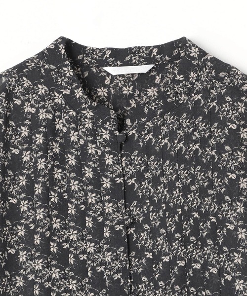 NICOLE white（ニコルホワイト）の「花柄シフォン スタンドワンピース（ワンピース・レディース・ブラック/グレー/オフホワイト・FREE）」の10枚目の写真