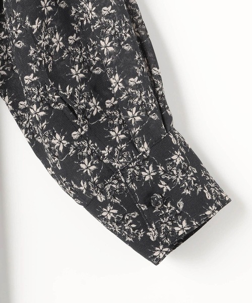 NICOLE white（ニコルホワイト）の「花柄シフォン スタンドワンピース（ワンピース・レディース・ブラック/グレー/オフホワイト・FREE）」の11枚目の写真