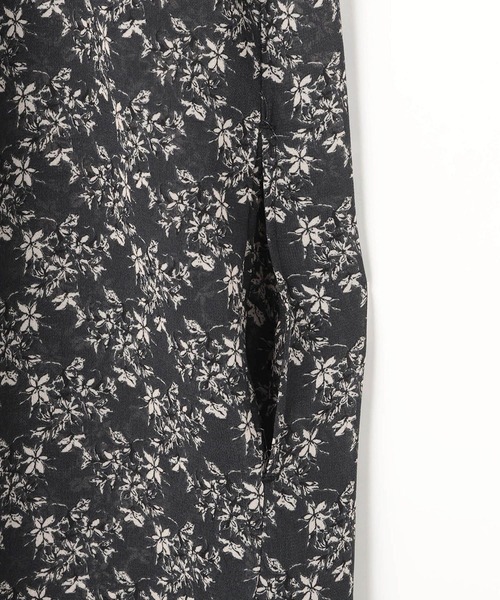 NICOLE white（ニコルホワイト）の「花柄シフォン スタンドワンピース（ワンピース・レディース・ブラック/グレー/オフホワイト・FREE）」の13枚目の写真