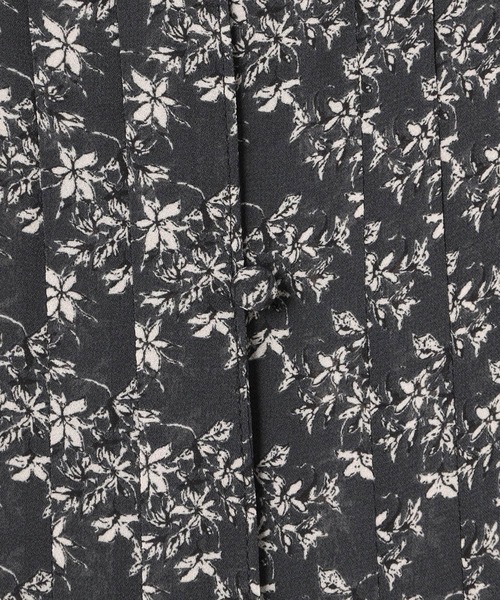 NICOLE white（ニコルホワイト）の「花柄シフォン スタンドワンピース（ワンピース・レディース・ブラック/グレー/オフホワイト・FREE）」の14枚目の写真