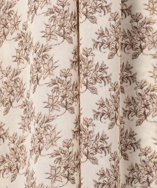 NICOLE white（ニコルホワイト）の「花柄シフォン スタンドワンピース（ワンピース・レディース・ブラック/グレー/オフホワイト・FREE）」の16枚目の写真