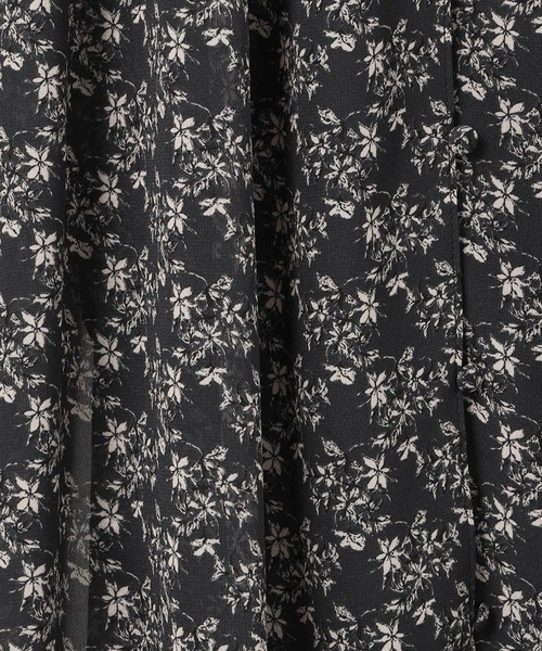 NICOLE white（ニコルホワイト）の「花柄シフォン スタンドワンピース（ワンピース・レディース・ブラック/グレー/オフホワイト・FREE）」の17枚目の写真