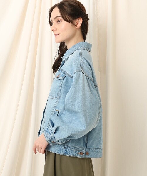 couture brooch（クチュールブローチ）の「◆花柄刺繍　デニムジャケット（デニムジャケット・レディース・サックスブルー・40/38/36）」の7枚目の写真