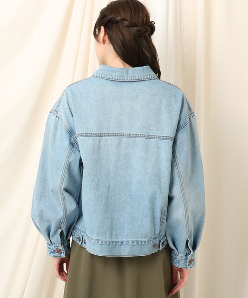 couture brooch（クチュールブローチ）の「◆花柄刺繍　デニムジャケット（デニムジャケット・レディース・サックスブルー・40/38/36）」の10枚目の写真