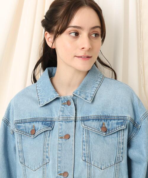 couture brooch（クチュールブローチ）の「◆花柄刺繍　デニムジャケット（デニムジャケット・レディース・サックスブルー・40/38/36）」の12枚目の写真