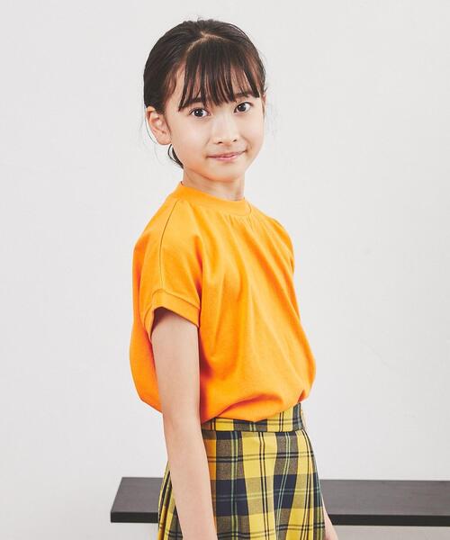 coen（コーエン）の「【coen キッズ/ジュニア】リピT・USAコットンハイネックTシャツ（Tシャツ/カットソー・キッズ・その他/ホワイト/ライトグレー/その他4/オレンジ・130/110/100/120/150/140）」の22枚目の写真