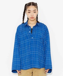 X-girl | WIDE SLEEVE PLAID SHIRT(シャツ/ブラウス)