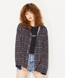 X-girl | WIDE SLEEVE PLAID SHIRT(シャツ/ブラウス)