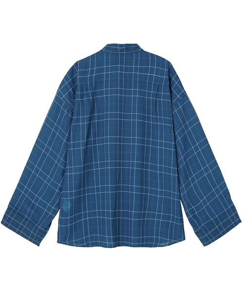 X-girl（エックスガール）の「WIDE SLEEVE PLAID SHIRT（シャツ/ブラウス・レディース・ブラック/ブルー・S/M）」の10枚目の写真
