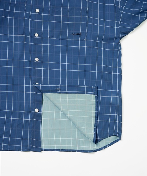 X-girl（エックスガール）の「WIDE SLEEVE PLAID SHIRT（シャツ/ブラウス・レディース・ブラック/ブルー・S/M）」の15枚目の写真