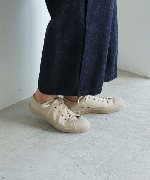 note et silence (ノートエシロンス)の「▲moon star LOW BASKET(スニーカー・レディース・チャコールグレー/ベージュ・23.0cm/24.0cm)」の15枚目の写真